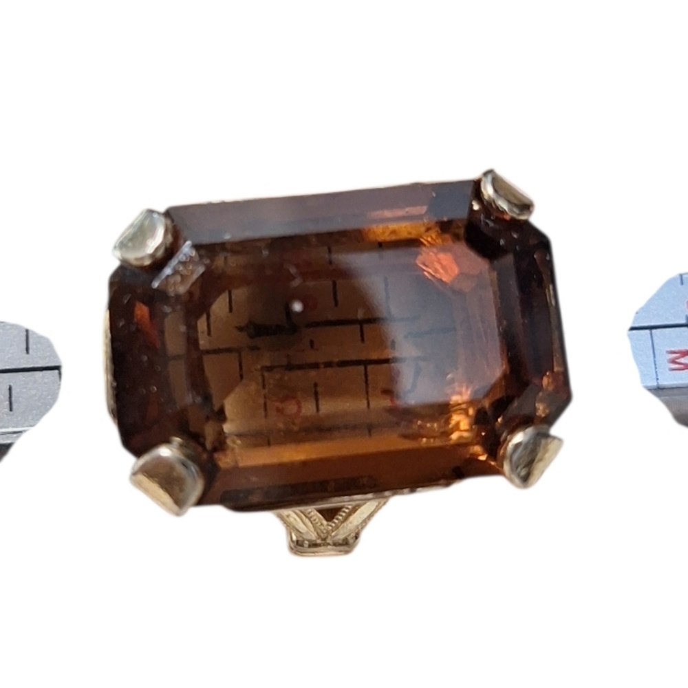 Classic Oval Brown Gemstone Ring - Unbranded - Picture 2 of 10